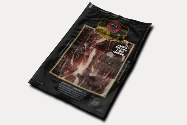SURTIDO CON PALETA IBÉRICA DE BELLOTA 50% RAZA IBÉRICA 20 SOBRES DE 100 GRS - Imagen 3