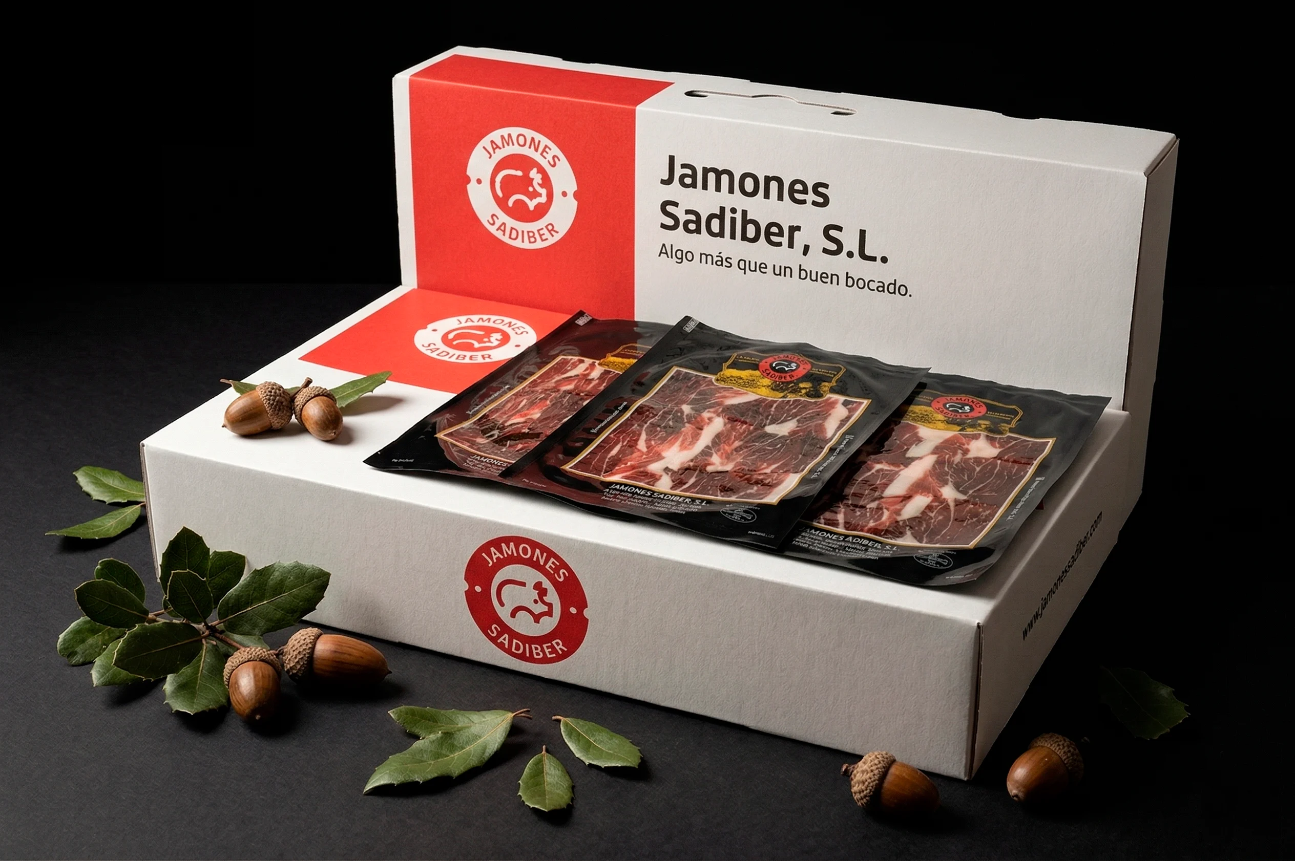 SURTIDO CON JAMÓN DE BELLOTA IBÉRICO 50% RAZA IBÉRICA 20 SOBRES DE 100 GRS